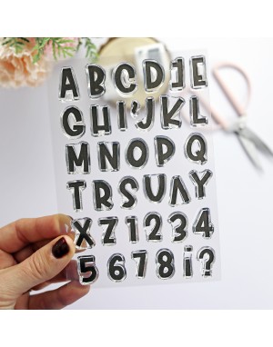 MINI Bunch ABC clear stamps set | Alúa Cid