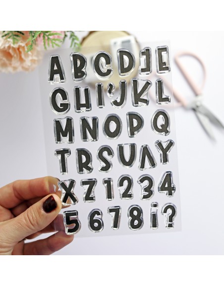 MINI Bunch ABC clear stamps set | Alúa Cid
