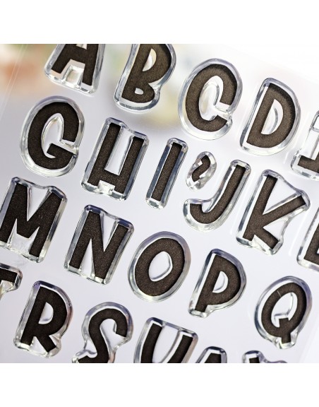 MINI Bunch ABC clear stamps set | Alúa Cid