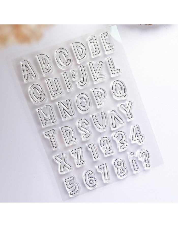 MINI Brady ABC clear stamps set |...