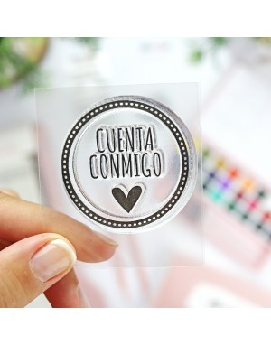 Cuenta conmigo clear stamp