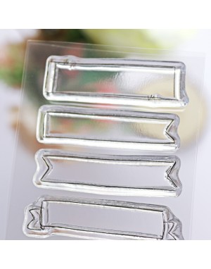 Banderolas clear stamps set | Alúa Cid 2