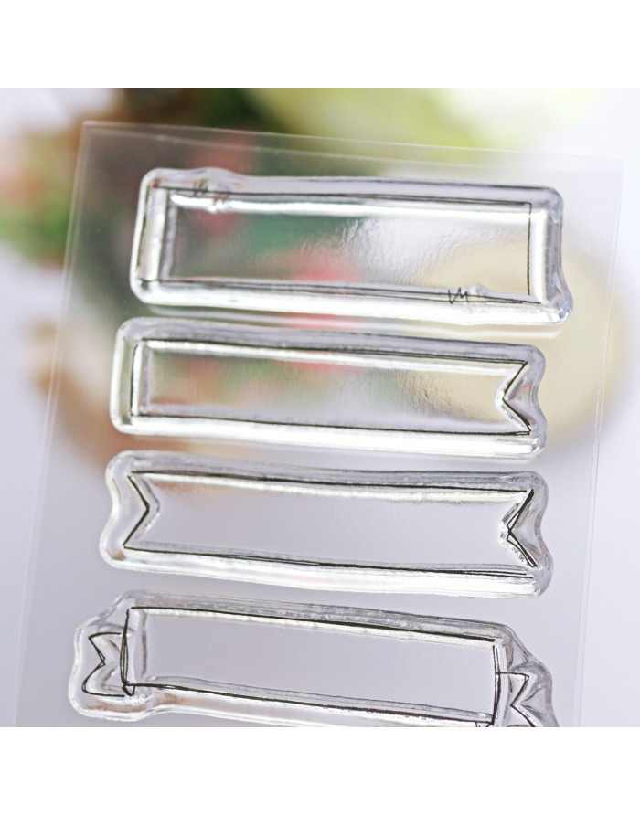 Banderolas clear stamps set | Alúa Cid
