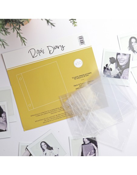 4x4" 1 pocket sleeves for Rita's Diary