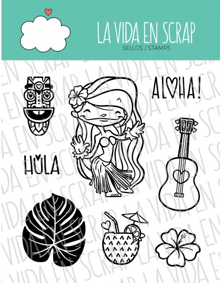 Moana clear stamps set | La Vida en Scrap