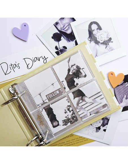 4x4" 4 pockets sleeves for Rita's Diary