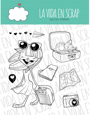 Aura Kissitos clear stamps set | La Vida en Scrap 2