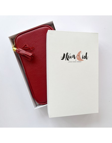 Real leather Cherry pencil case