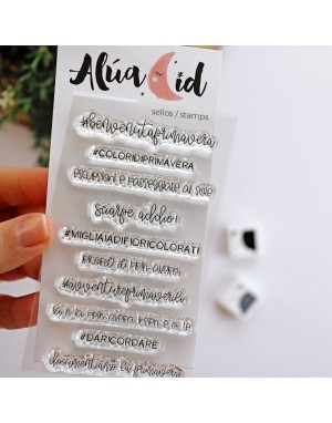 Momenti Primaverili ITALIAN clear stamps set | Alúa Cid
