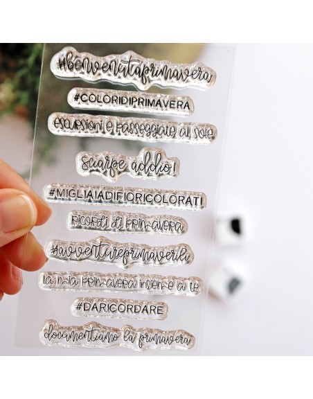 Momenti Primaverili ITALIAN clear stamps set | Alúa Cid