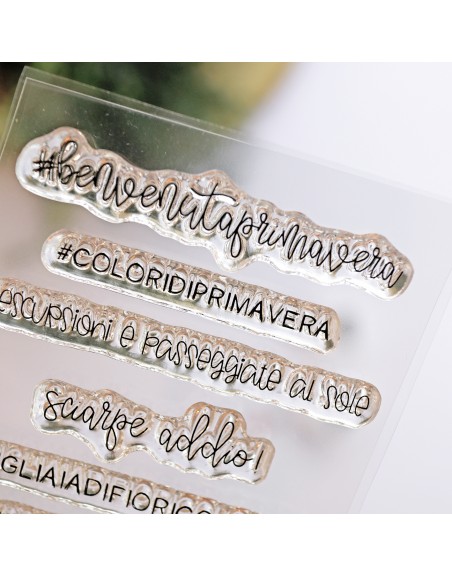 Momenti Primaverili ITALIAN clear stamps set | Alúa Cid