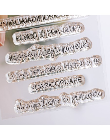 Momenti Primaverili ITALIAN clear stamps set | Alúa Cid