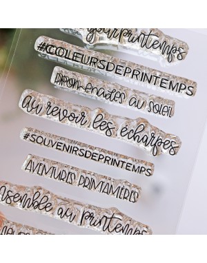 Printemps FRENCH clear stamps set | Alúa Cid 2