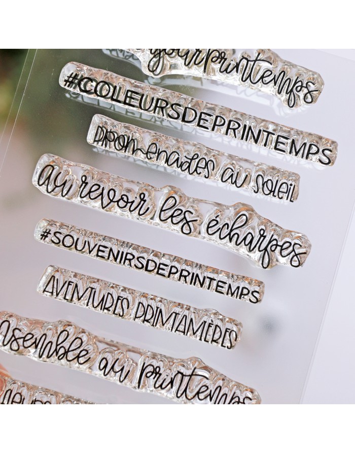 Printemps FRENCH clear stamps set |...