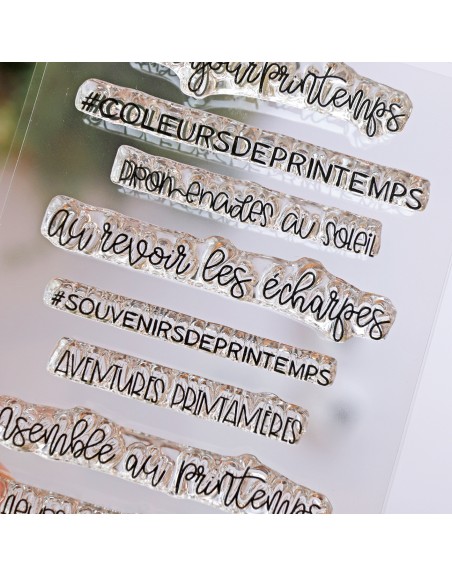 Printemps FRENCH clear stamps set | Alúa Cid