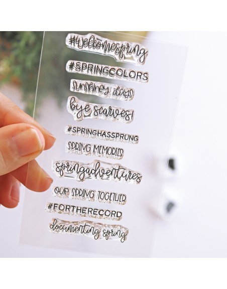 Spring Moments clear stamp | Alúa Cid