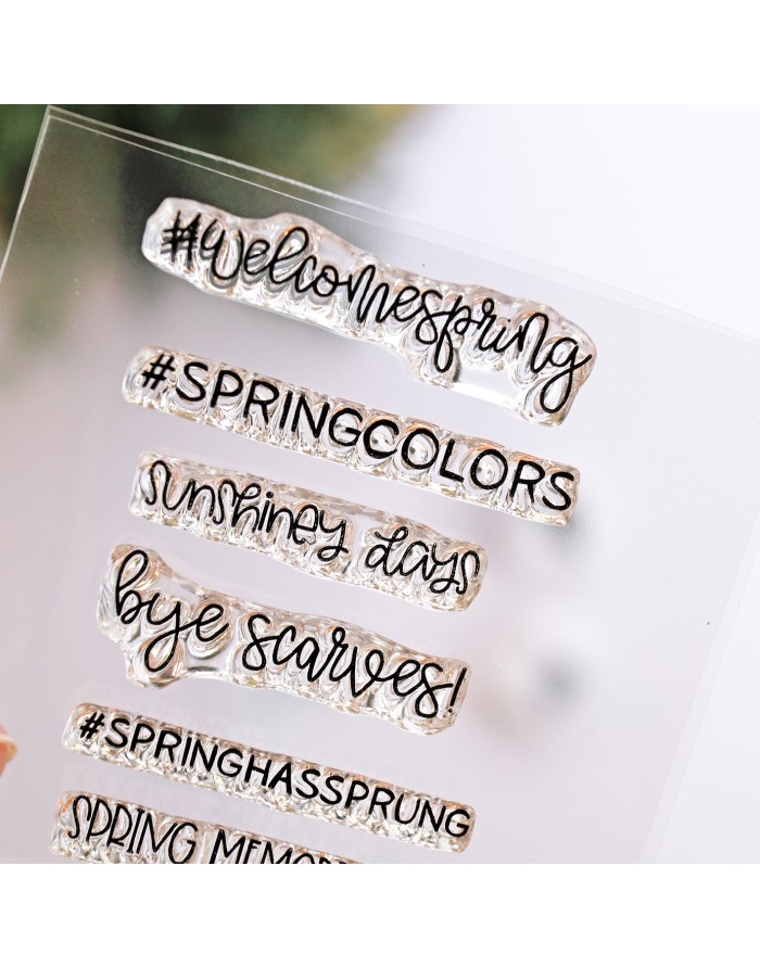 Spring Moments clear stamp | Alúa Cid