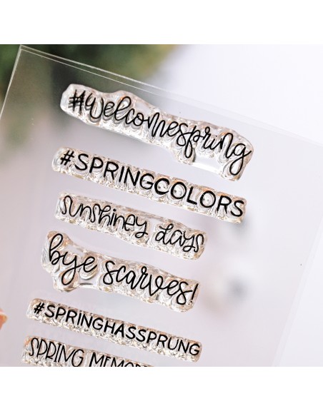 Spring Moments clear stamp | Alúa Cid