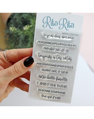 Moments en famille FRENCH clear stamps set | Alúa Cid 2