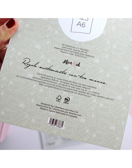 A6 card pad with cleft | ComuniCard