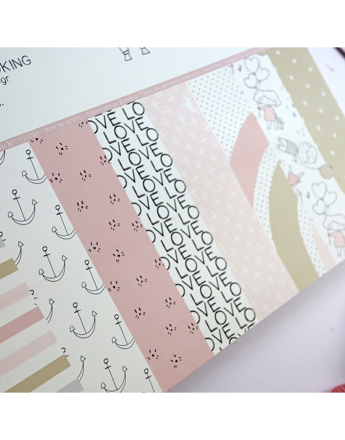 New Love 12x12" paper pad | Alúa Cid design