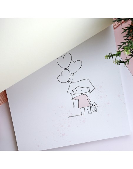 Paper pad 12x12", 'New Love'