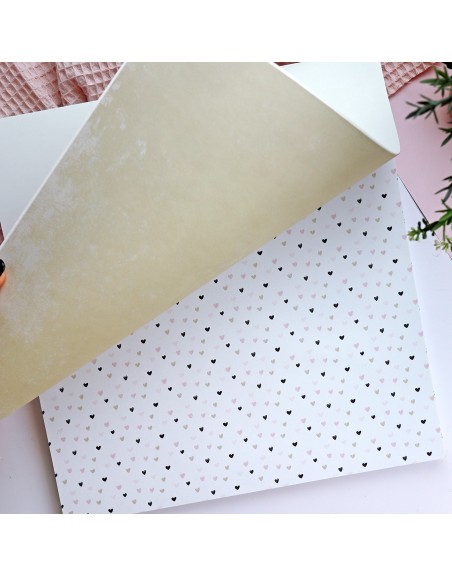 Paper pad 12x12", 'New Love'