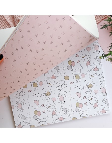New Love 12x12" paper pad | Alúa Cid design