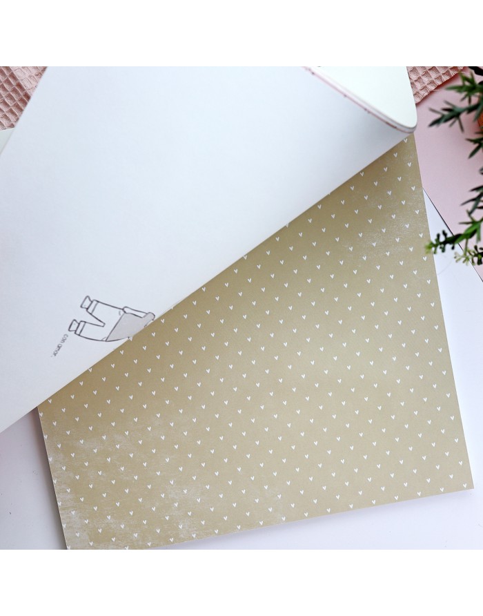 New Love 12x12" paper pad | Alúa Cid design