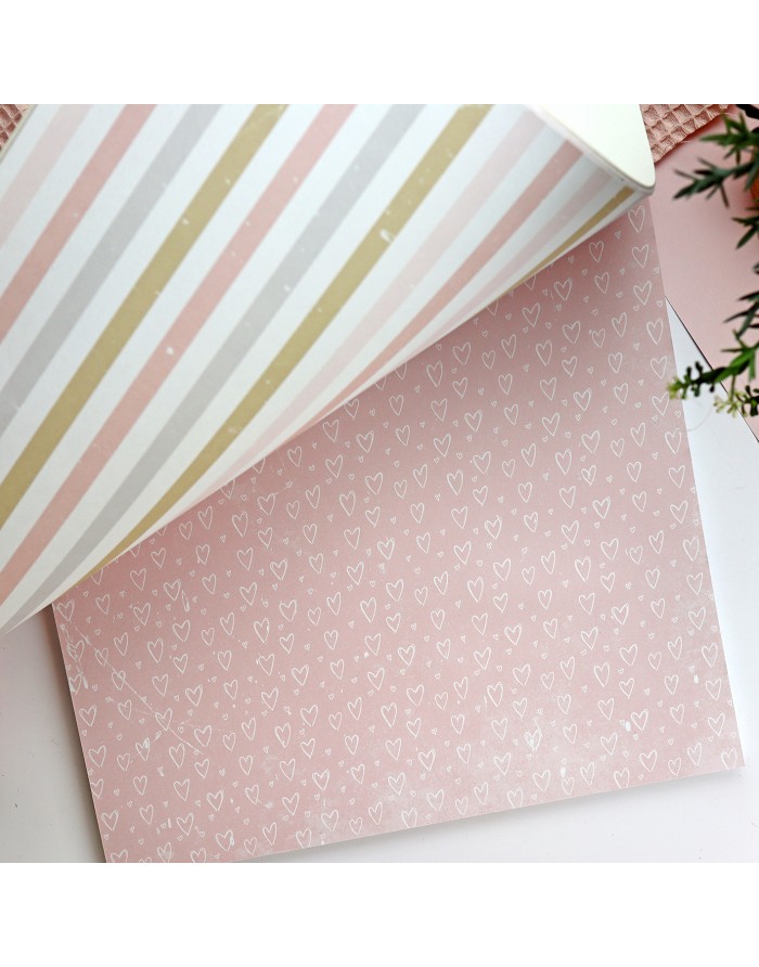 Paper pad 12x12", 'New Love' Paper pad 12x12", 'New Love'