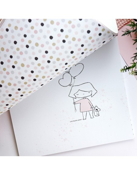 New Love 12x12" paper pad | Alúa Cid design