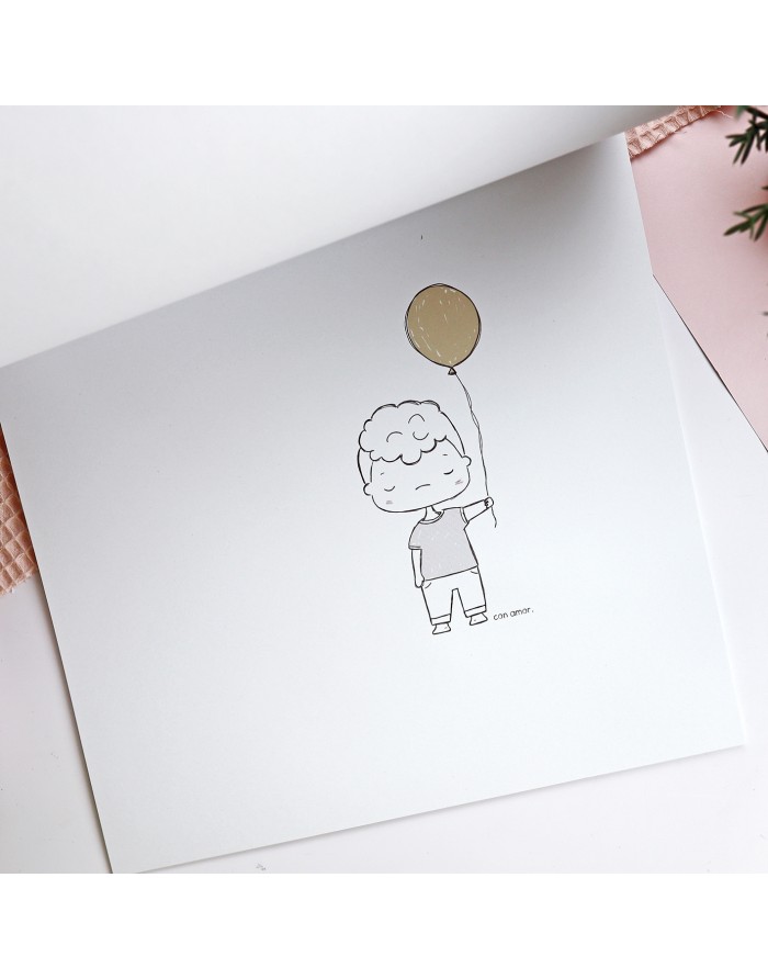 New Love 12x12" paper pad | Alúa Cid design
