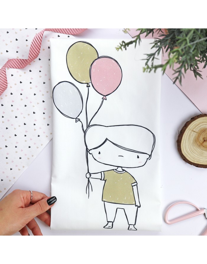 Esteban Love fabric panel | We Love collection