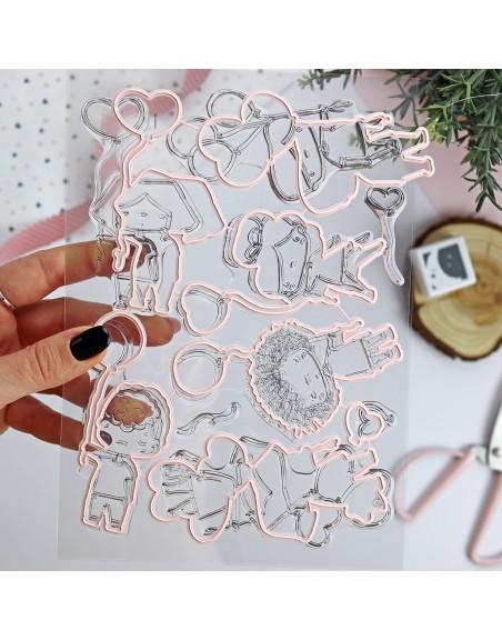 'Family Love' clear stamp & die set