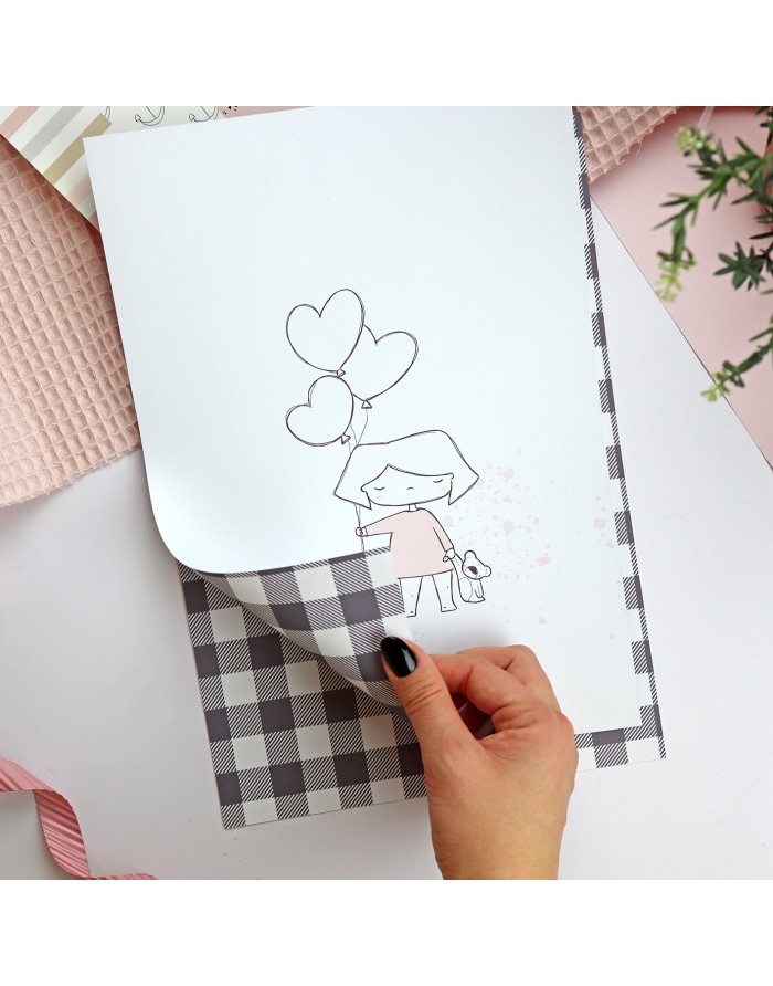 Set of 2 DIE-CUT sheets 'Celia Love' Set of 2 DIE-CUT sheets 'Celia Love'
