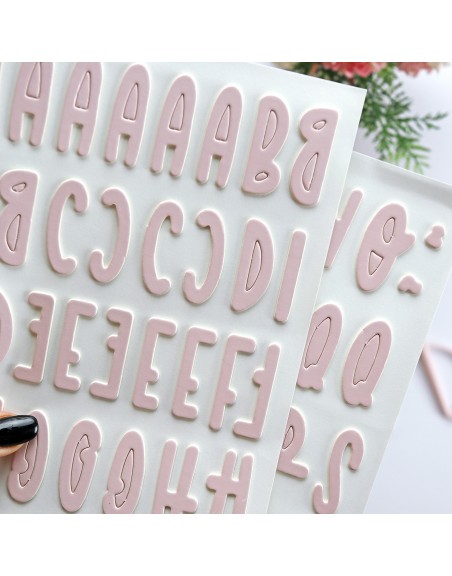 Rosa Bailarina Chipboard Alphabet