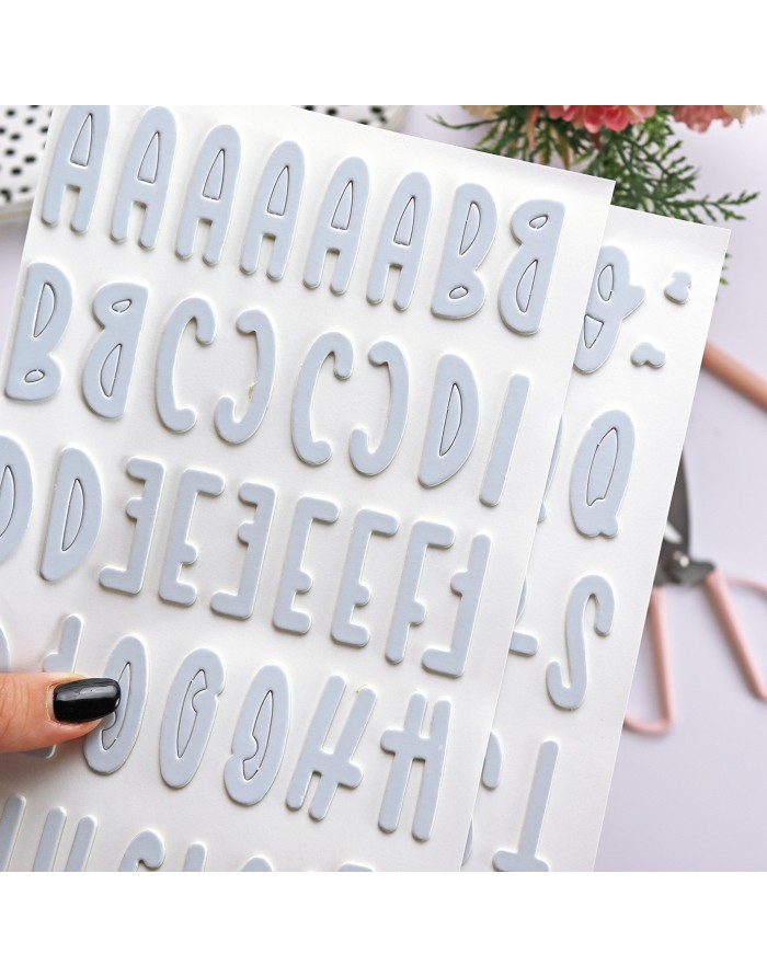 Blue Chipboard Alphabet Blue Chipboard Alphabet