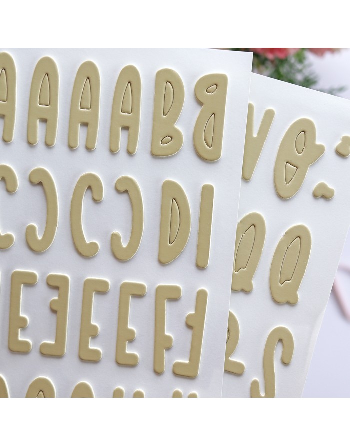 Toffee Chipboard Alphabet Toffee Chipboard Alphabet