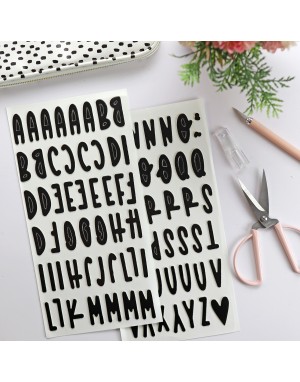 Negro Chipboard Alphabet 2