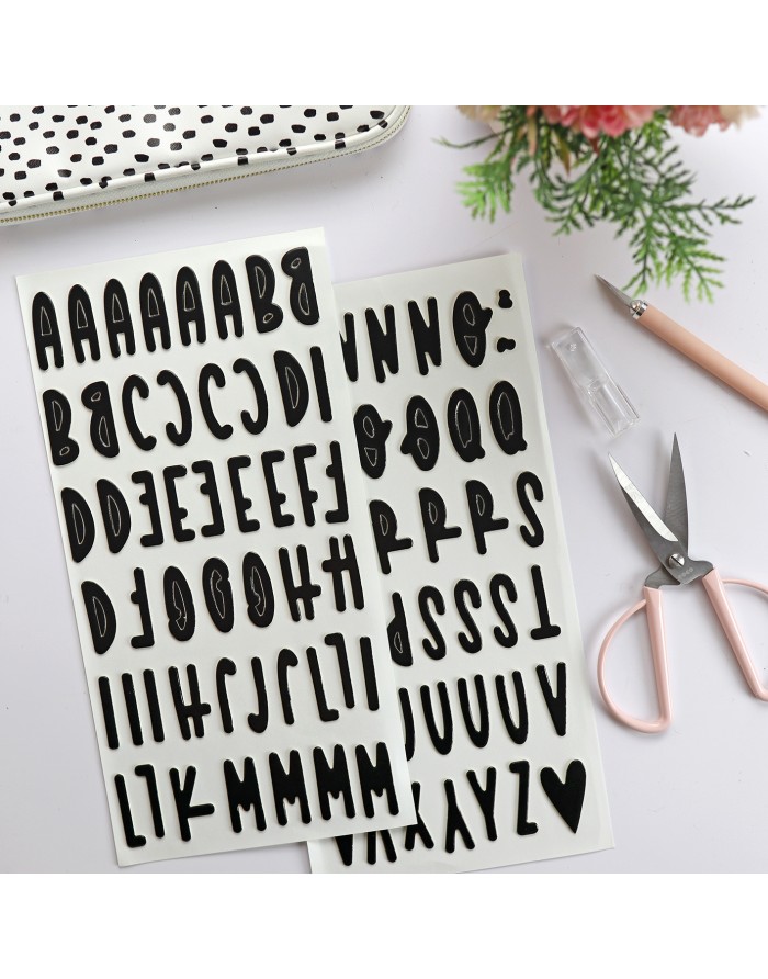 Black Chipboard Alphabet
