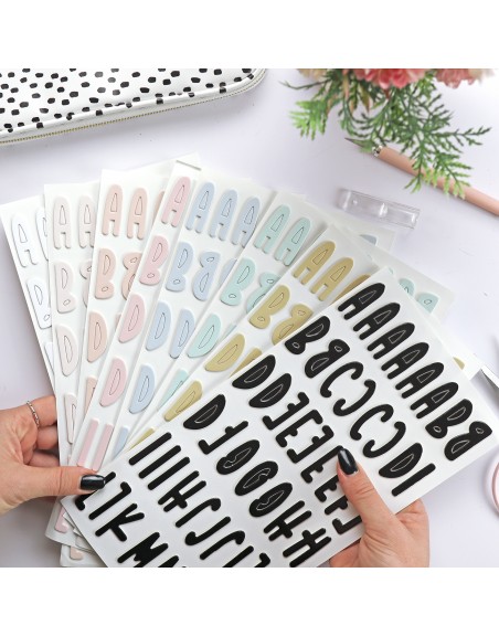 Blanco Chipboard Alphabet