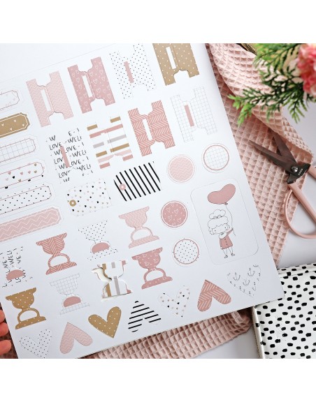 Paper pad 12x12", 'New Love'