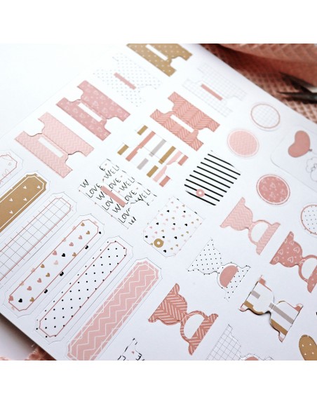 Paper pad 12x12", 'New Love'