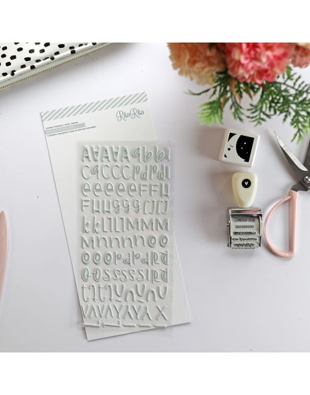 ABC Verde Vintage puffy stickers | RitaRita
