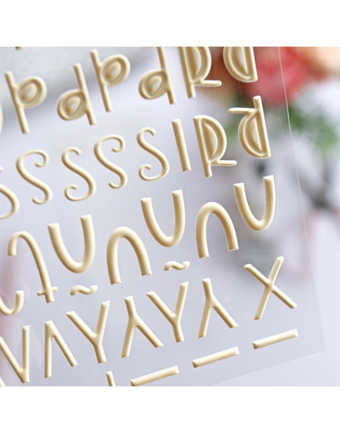 Puffy Stickers Honey Alphabet