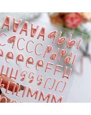 Puffy Stickers Coral Alphabet 2