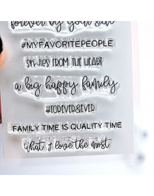 Family Moments ENGLISH clear stamps set | Alúa Cid 2