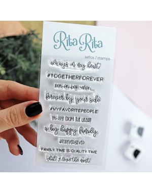 Family Moments ENGLISH clear stamps set | Alúa Cid