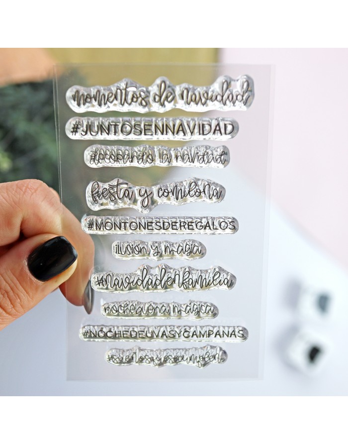 Momentos de Navidad clear stamps set...