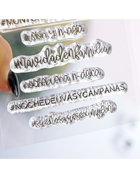Momentos de Navidad clear stamps set | Alúa Cid
